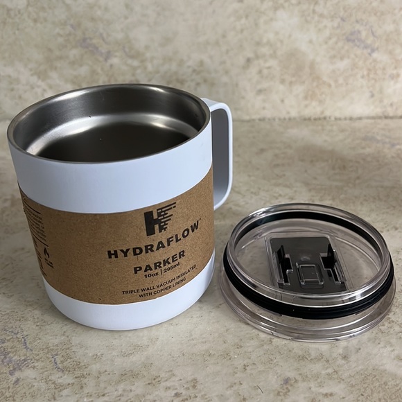 Parker Dining Hydraflow Parker Oz White Vacuum Triple Insulated Mug